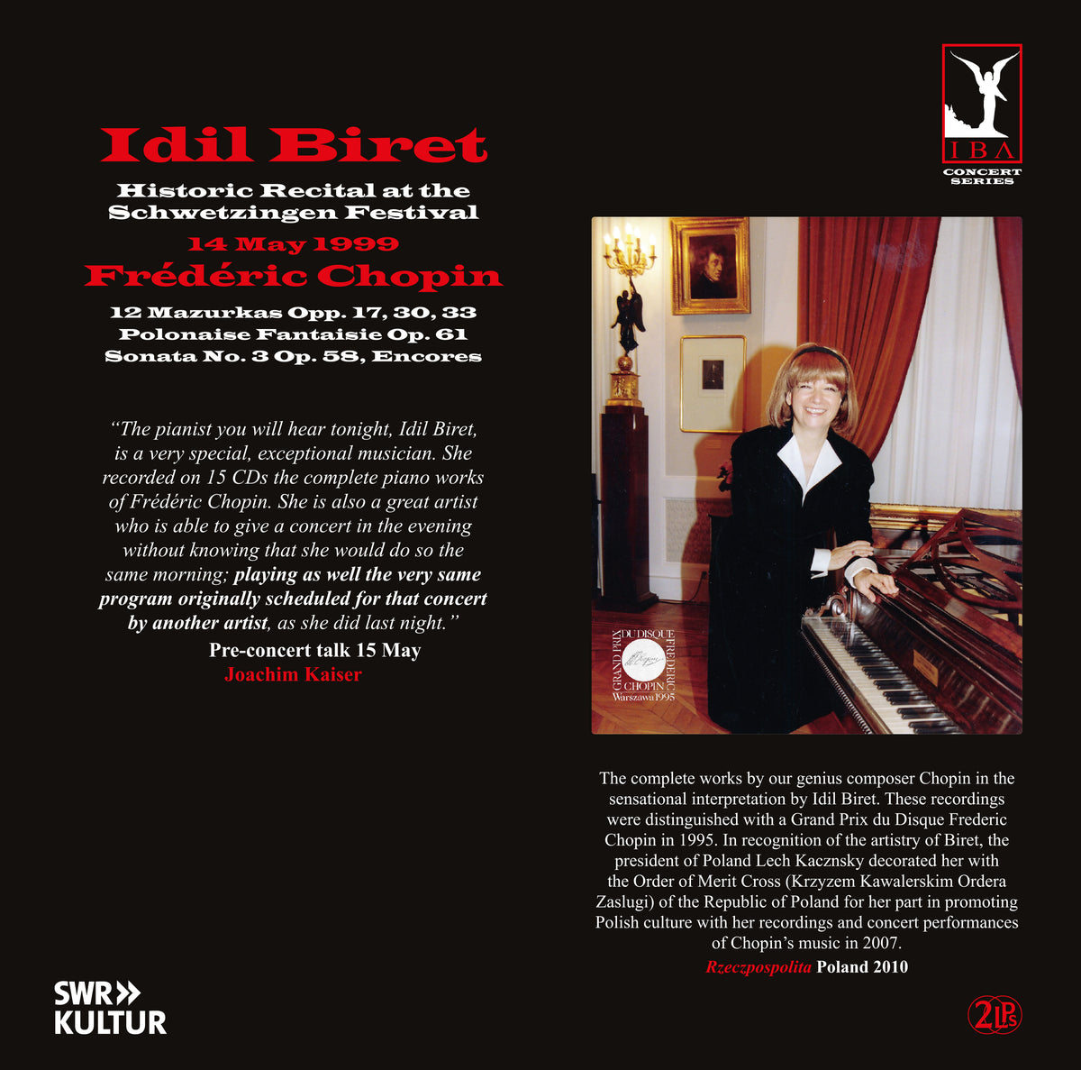 Idil Biret at Schwetzingen Festival, 14 May 1999 - Front Cover