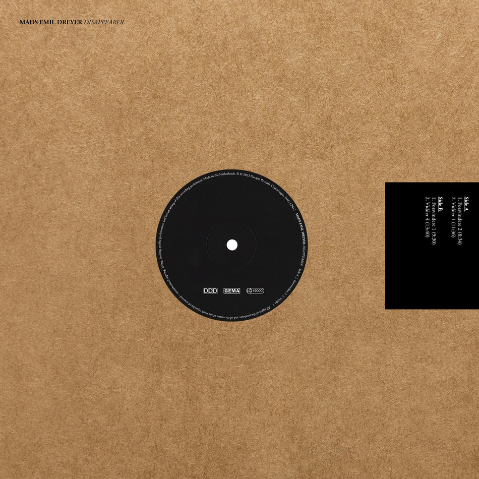 Disappearer - Front Cover