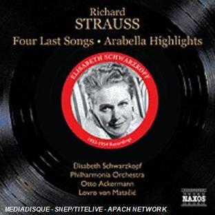 Les 4 derniers Lieder - Front Cover