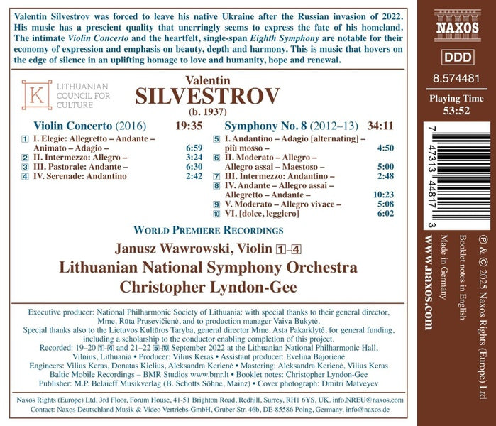 Concerto pour violon symphonie numéro 8 - Front Cover