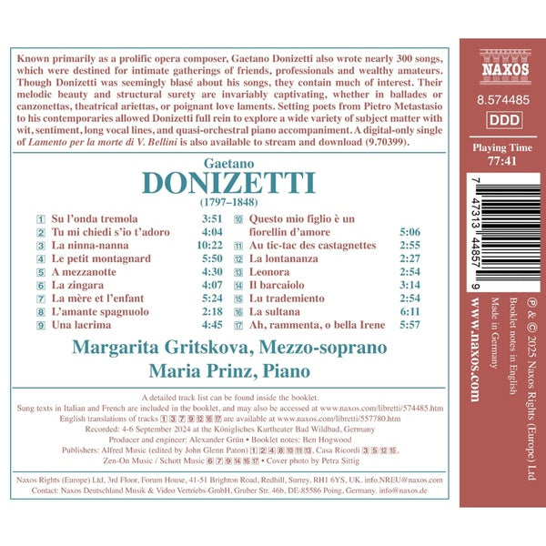 Mélodies - Front Cover