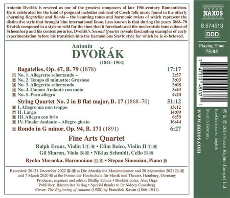 String Quartet Number 2, Bagatelles, Rondo In G Minor - Front Cover