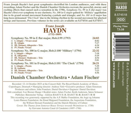Late Symphonies Volume 3 - Numbers 99-101 - Front Cover