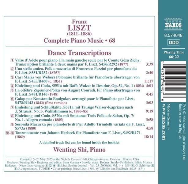 Complete Piano Music, Vol. 68 - Front Cover
