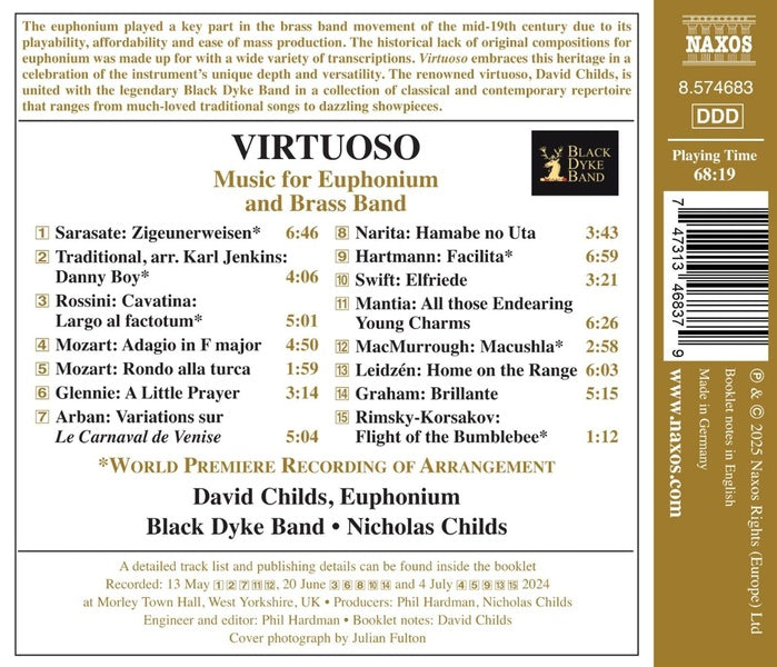 Virtuoso - Music for Euphonium And Brass Band - Front Cover