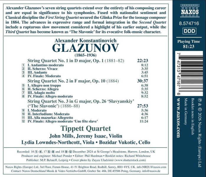 Complete String Quartets, Vol. 1 - Front Cover