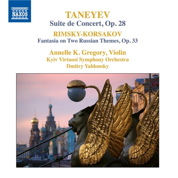 Suite De Concert Opus 28 Fantaisie On Two Russian Themes Opus 33 - Front Cover