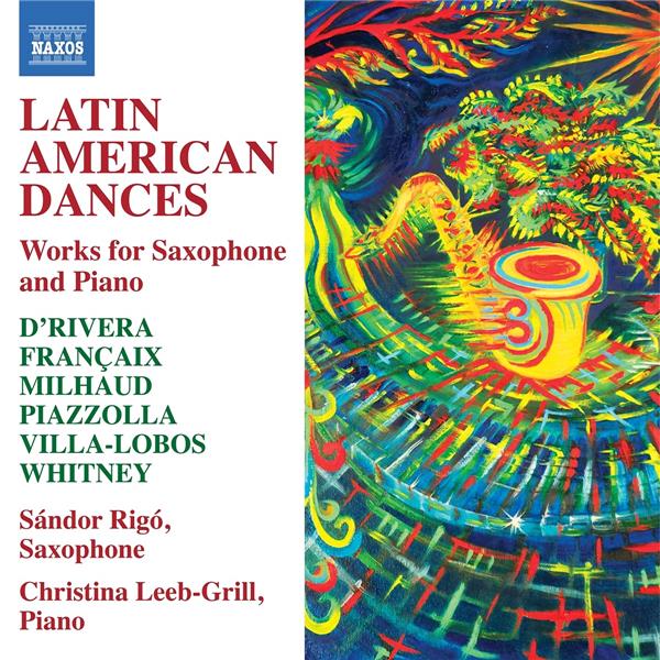 Danses Latino-américaines œuvres pour saxophone et piano - Front Cover