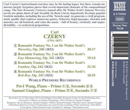 Romantic Piano Fantasies On Sir Walter Scott’s Novels - Front Cover