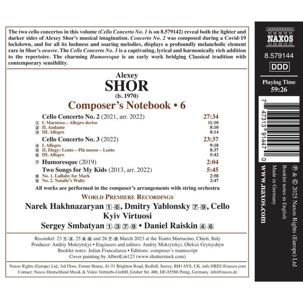 Composer's Notebook Volume 6 - Front Cover