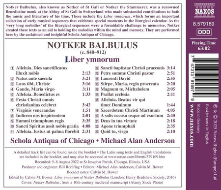 Notker Balbulus : Liber Ymnorum - Front Cover