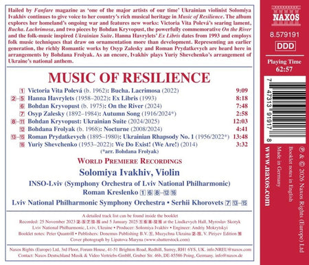 Music Of Resilience - Front Cover