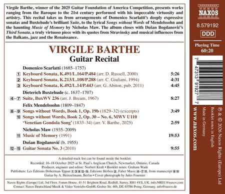 Guitar Recital - Front Cover