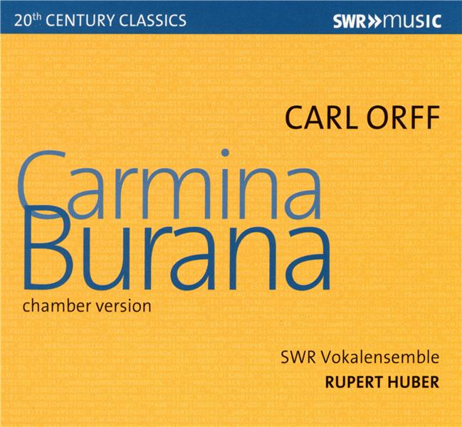 Carmina Burana Version De Chambre - Front Cover