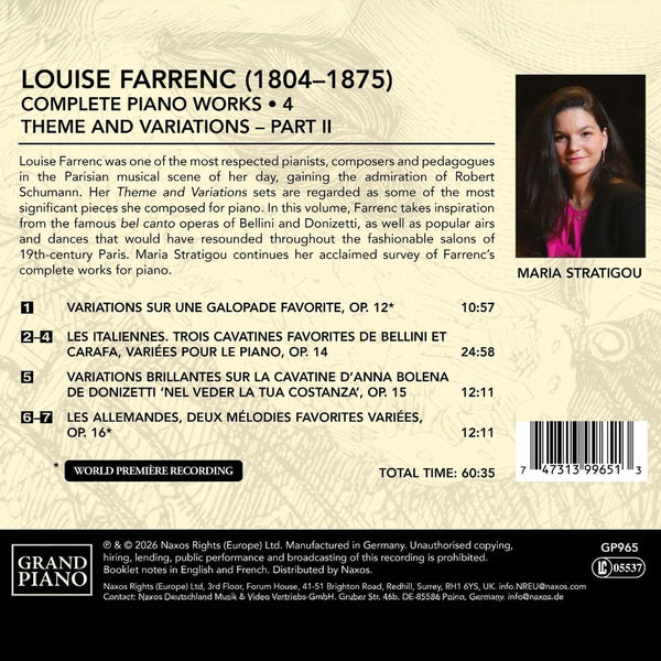 Complete Piano Works, Vol. 4 - Front Cover