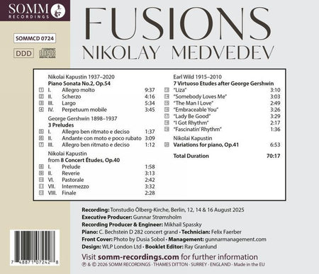 Fusions / Œuvres pour piano - Front Cover