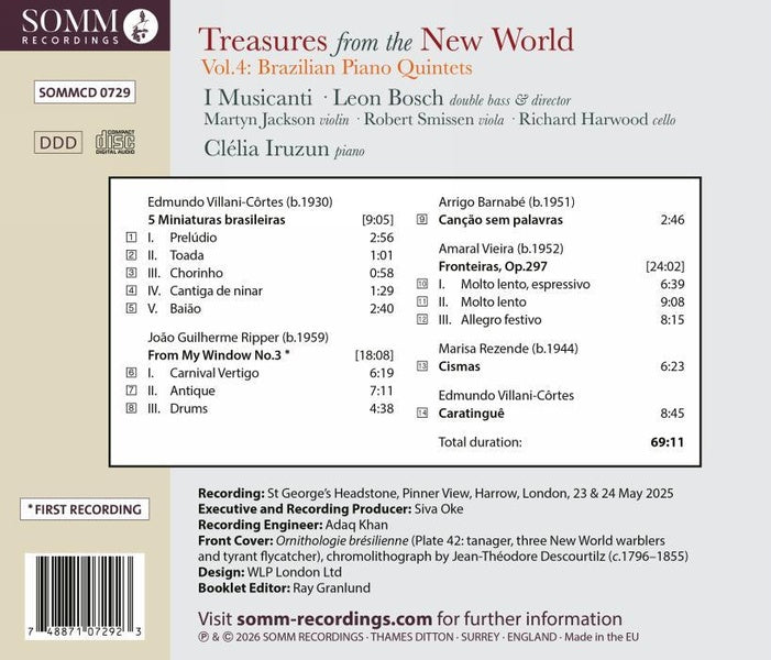 Quintettes pour piano brésiliens - Front Cover