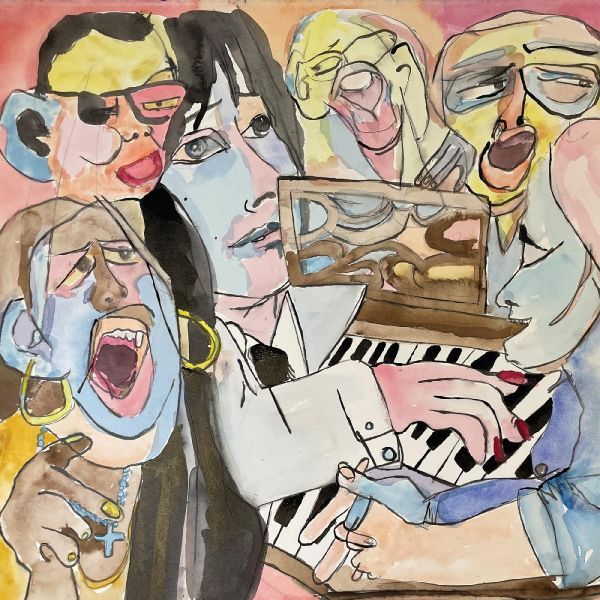 MESSAGES TO GOD/VINYLE ROSE TRANSPARENT - Front Cover