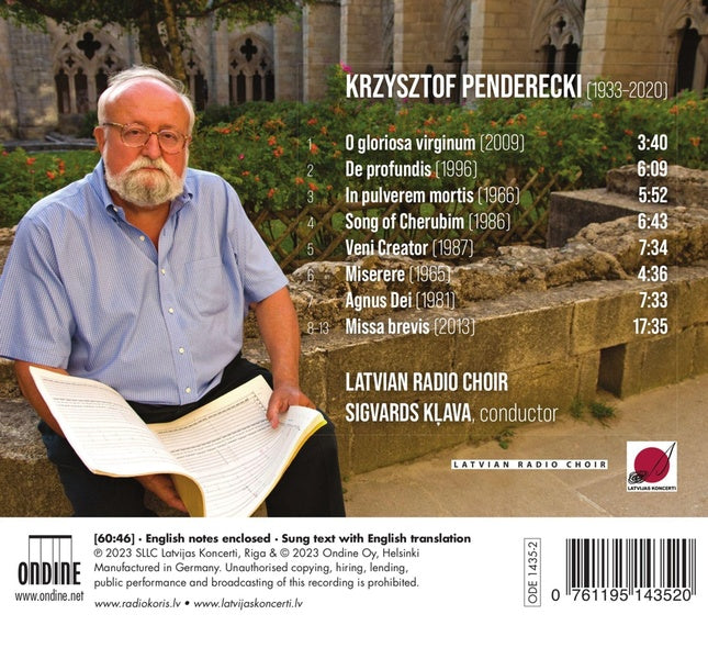 Œuvres chorales sacrées - Front Cover