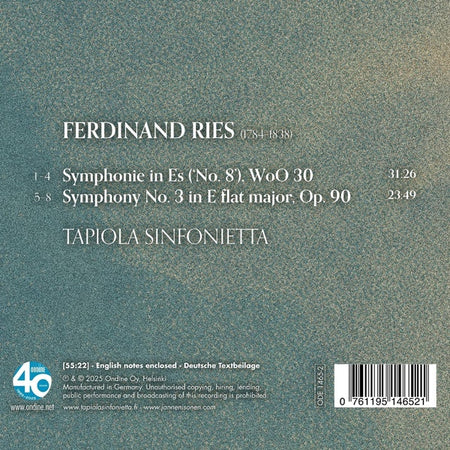 Symphonies In Es et Numéro 3 - Front Cover
