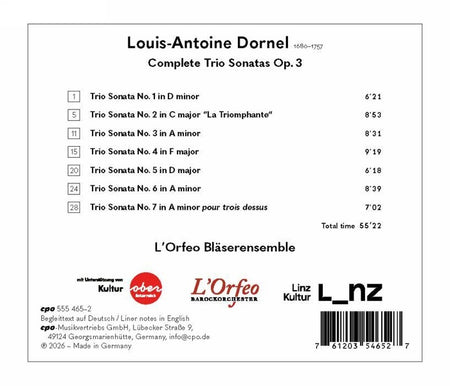 Intégrale des Sonates en trio, Opus 3 - Front Cover
