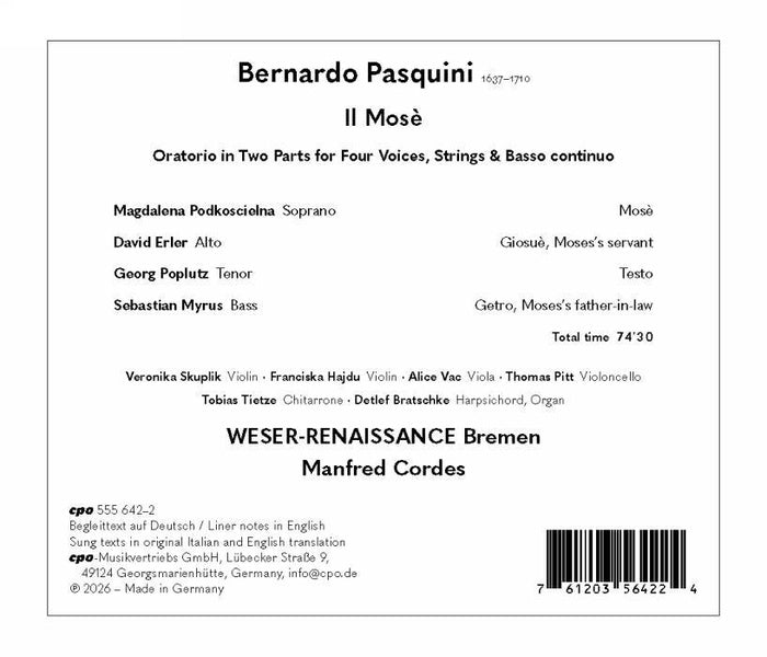 Il Mosè - Front Cover
