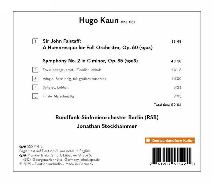 Symphonie Numéro 2 / Sir John Falstaff - Front Cover