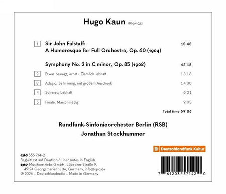 Symphonie Numéro 2 / Sir John Falstaff - Front Cover