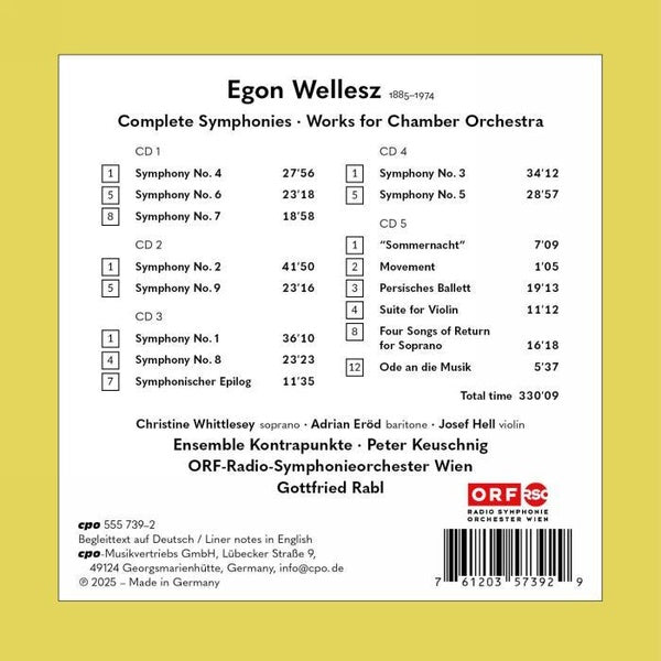 Intégrale des symphonies / Musique de chambre - Front Cover