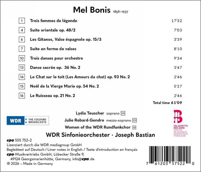 Œuvres orchestrales - Front Cover