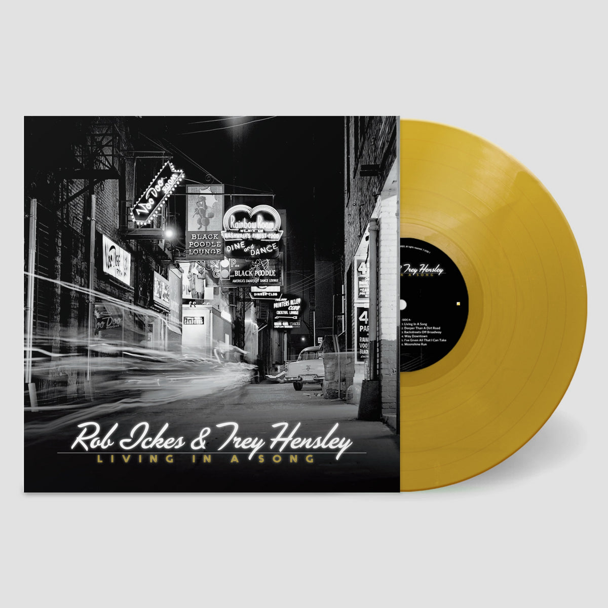 LIVING IN A SONG/GOLD METALLIC VINYL - Front Cover