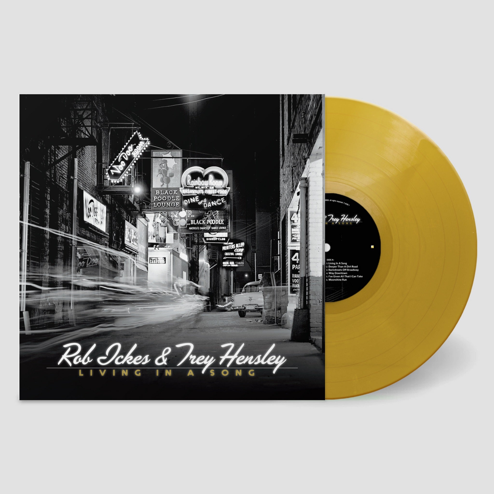 LIVING IN A SONG/GOLD METALLIC VINYL - Front Cover