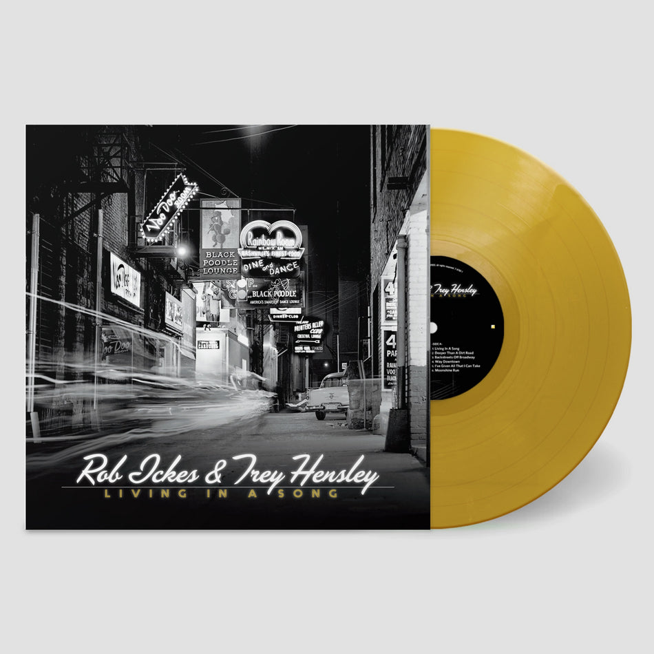 LIVING IN A SONG/GOLD METALLIC VINYL - Front Cover