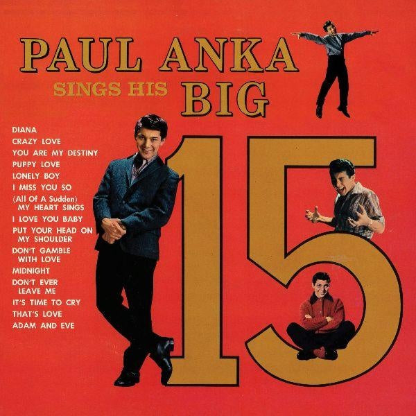 Paul Anka Sings His Big 15 - Front Cover