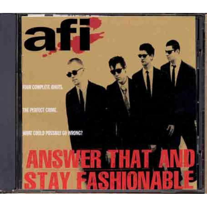 ANSWER THAT & STAY FASHIO - Front Cover