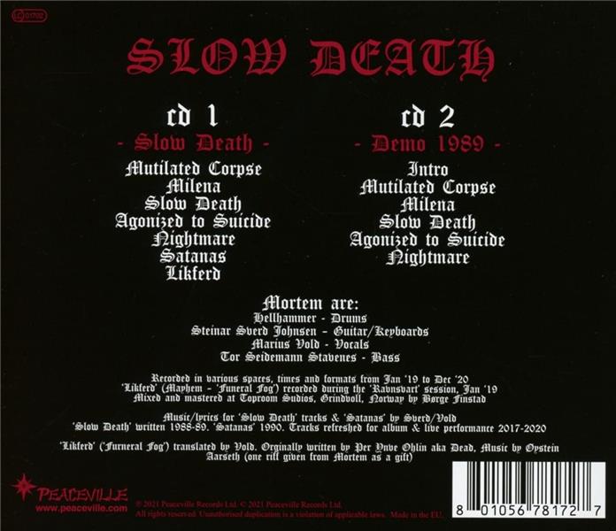 Slow Death - Front Cover