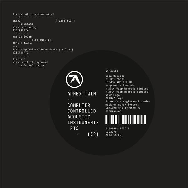 Computer Controlled acoustic instrument (140g +MP3) - Front Cover