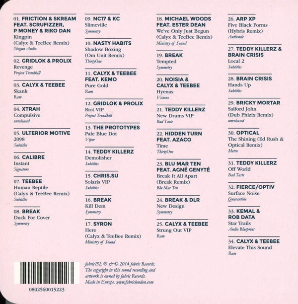 FABRICLIVE 76: Calyx & TeeBee - Front Cover