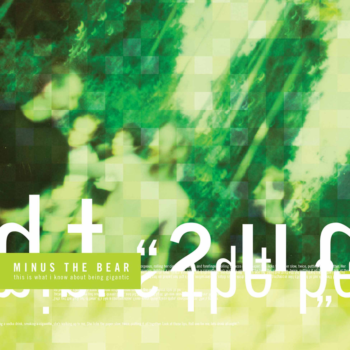 This Is What I Know About Being Gigantic - Vinyle Vert - Front Cover