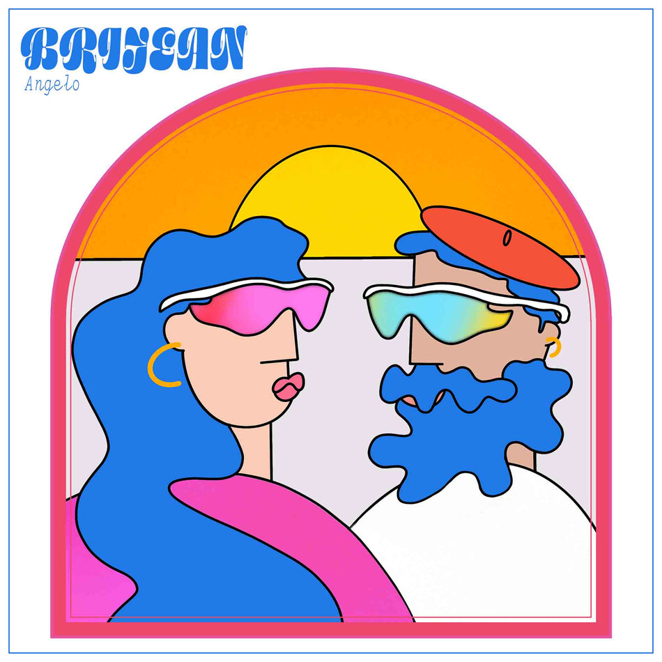 Angelo - Vinyle Marbré Rose & Bleu - Front Cover
