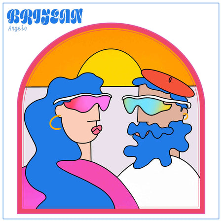 Angelo - Vinyle Marbré Rose & Bleu - Front Cover