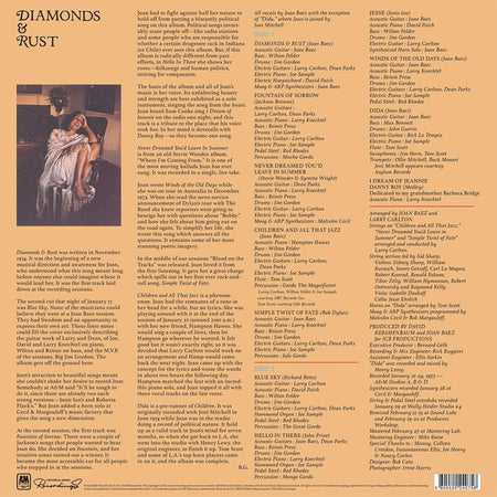 Diamonds And Rust - Front Cover
