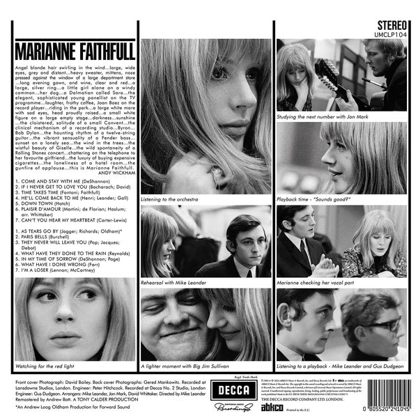 Marianne Faithfull - Front Cover