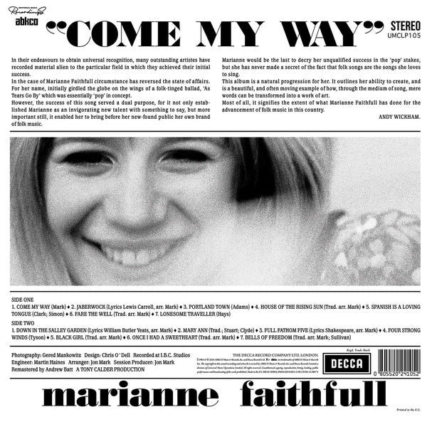Come My Way - Front Cover