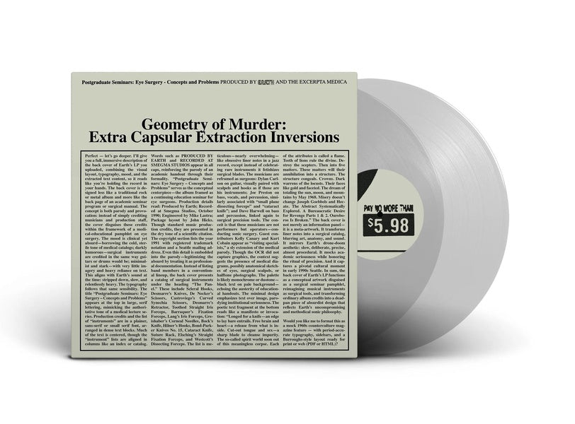Geometry of Murder Extra Capsular Extraction Inversions/Double Crystal Clear LP - Front Cover