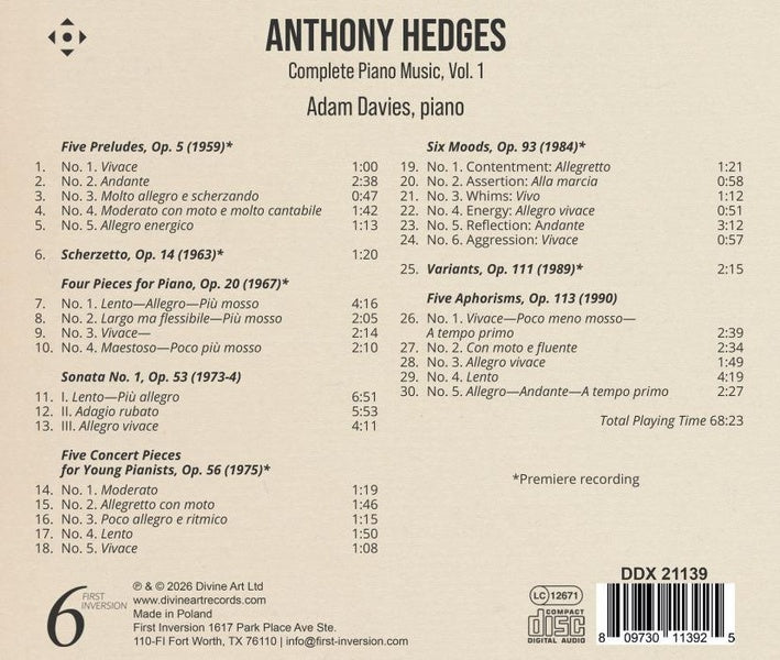Œuvre pour piano Volume 1 - Front Cover