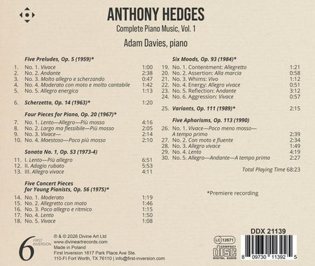 Œuvre pour piano Volume 1 - Front Cover