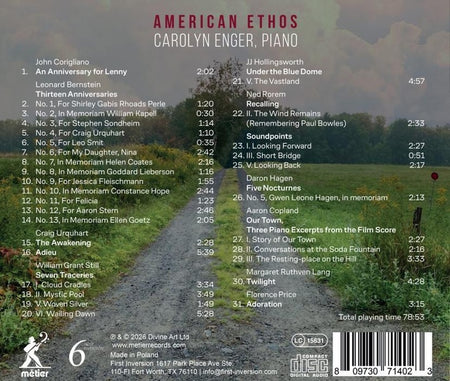 American Ethos / Musique américaine pour piano - Front Cover