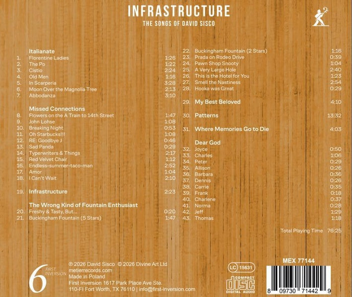 Infrastructure / Mélodies - Front Cover