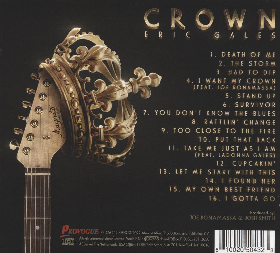 CROWN - DOUBLE VINYLE COULEUR GOLD - Back Cover